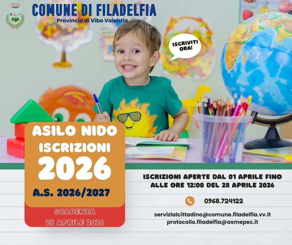 Iscrizioni e riconferma Asilo Nido Intercomunale a.s. 2026/2027