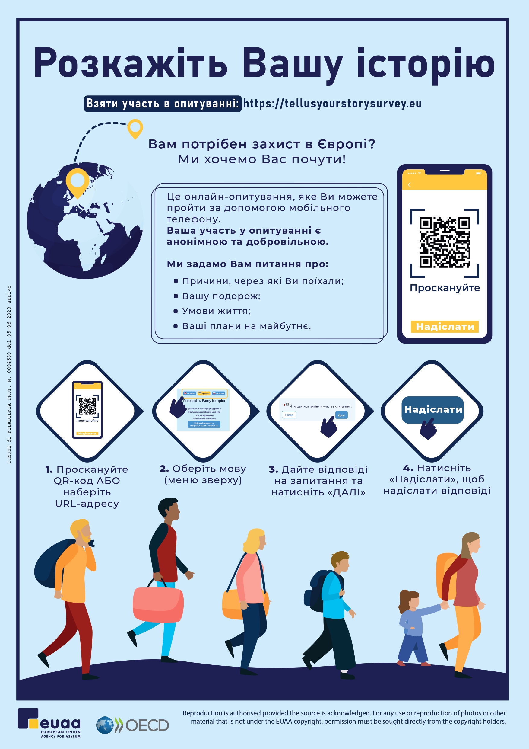 Diffusione del questionario EUA A "Arriving Migrants from Ukraine" Diffusione del questionario EUA A "Arriving Migrants from Ukraine"