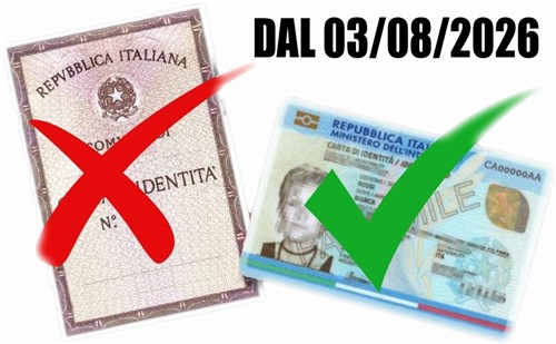Dal 3 agosto 2026 la carta d’identità cartacea non sarà più valida